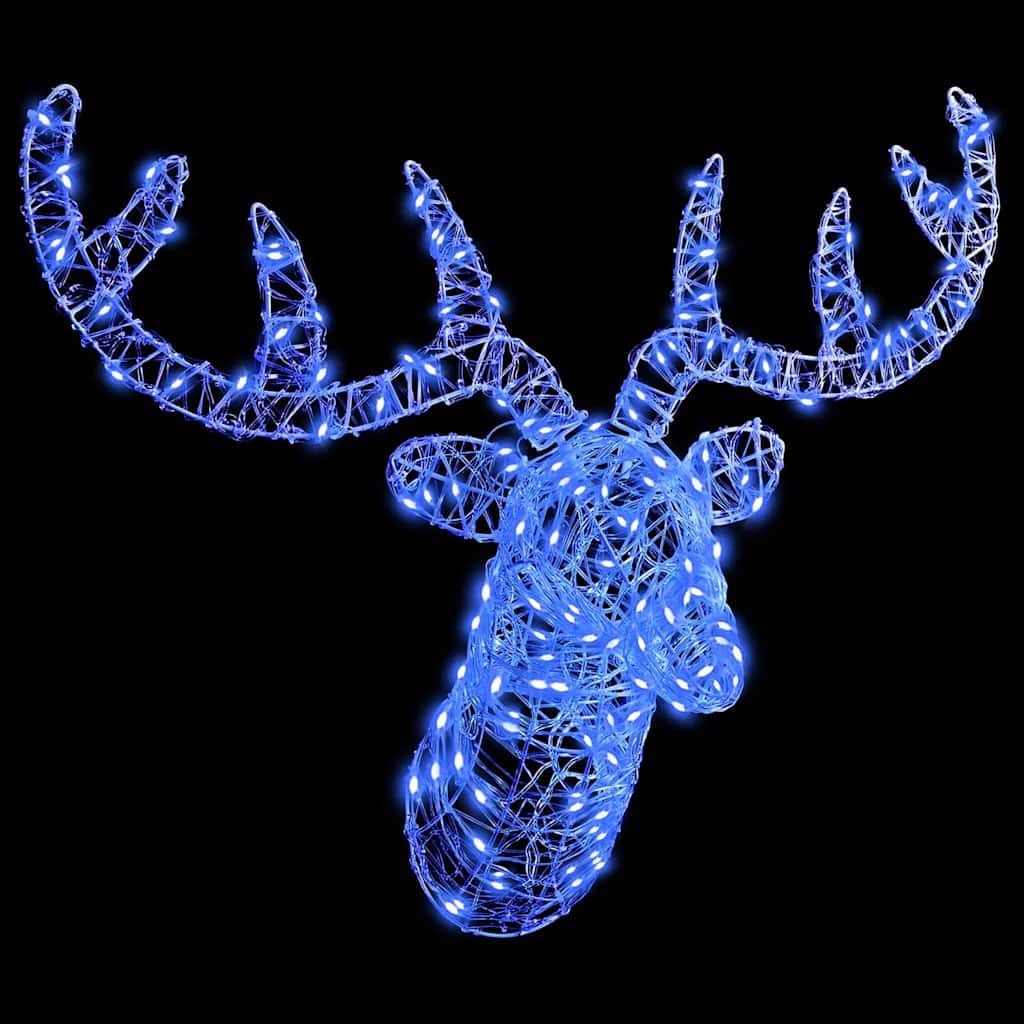 Festnight Beleuchtet Außen Led Rentierkopf 140 Led 60 cm Weihnachtsfiguren Draußen Weihnachtsdeko Outdoor Weihnachtsbeleuchtung Außen Figuren Weihnachten Deko Kaltweiß