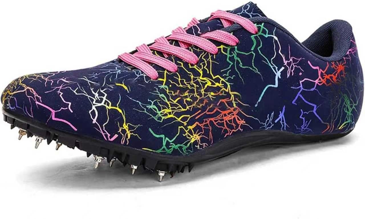 Men's Spikes Track and Field Shoes Outdoor Sprint Racing Running Jumping Traning Cleats