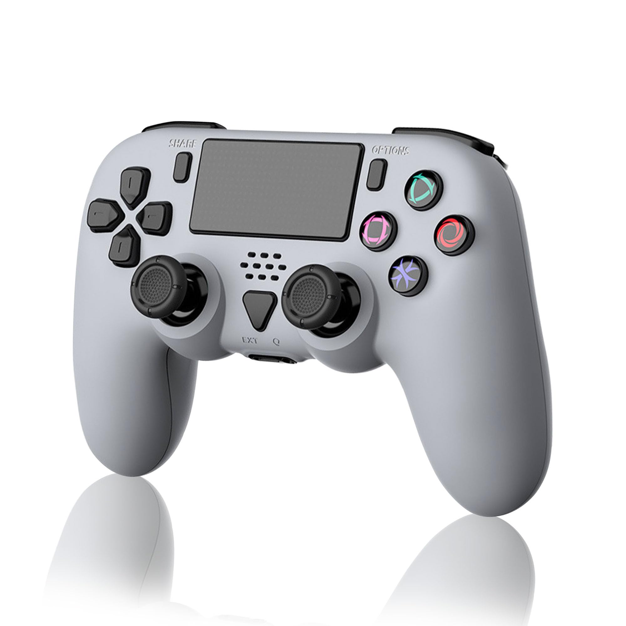 ABIGSOL Pro Wireless Controller Compatible with PS5 Turbo Function Macro Function Dual Vibration Programmable Back Buttons 6-Axis Motion