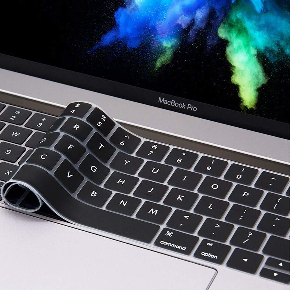 CASOSHIELD Keyboard Cover Compatible with MacBook Pro with Touch Bar 13 and 15 inch 2019 2018 2017 2016 (Model: A2159, A1989, A1990, A1706, A1707), Silicone Skin Protector, Black (B0CNRS7SNR) Amazon Price History, Amazon Price Tracker