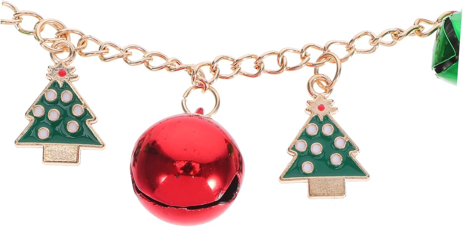 VALICLUD Xmas Present Bell Jewelry Set, Jingle Bell Earrings and Necklace image 3
