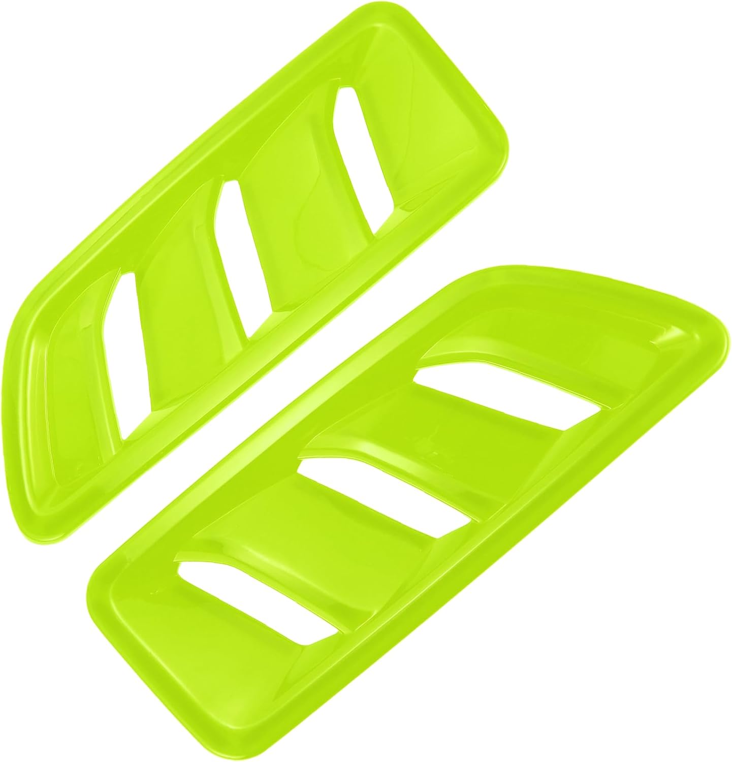 1 Pair Car Front Hood Air Outlet Vent Cover Trim for Jeep Wrangler JL JLU Gladiator 2018-2024 Hood Engine Bonnet Air Vent Outlet Cover Bezels ABS Green