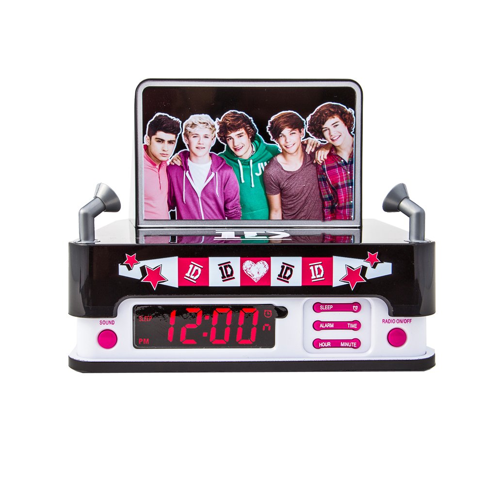Security System One Direction One Direction Alarm Clock Casio Black Digital Alarm Clock DQ982N 1D|