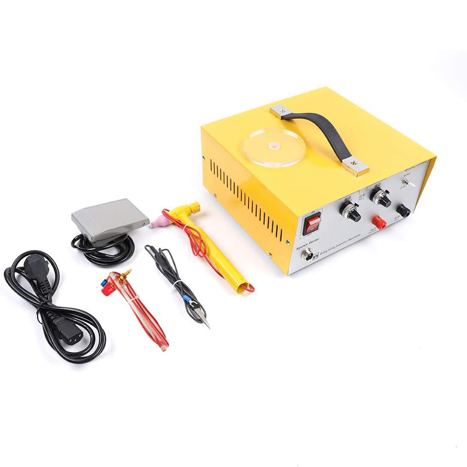 Saldatrice a Punti per Gioielli, saldatrice a Punti Pulse Sparkle, saldatrice a Punti Laser Portatile, saldatrice Laser per Gioielli, saldatrice con Controllo a Pedale per Uso Dome