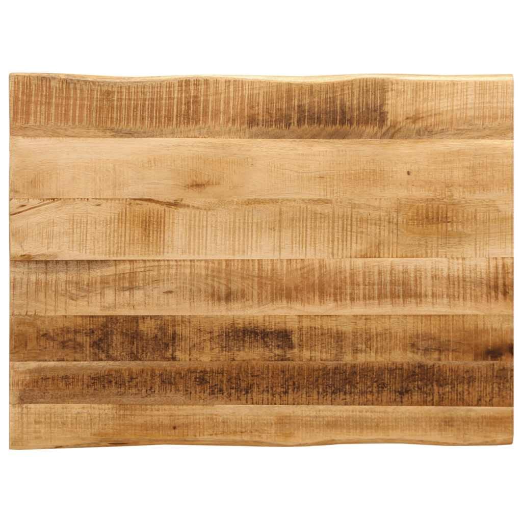vidaXL Dessus de Table Bord Vivant 80x60x2,5 cm Bois de manguier Brut