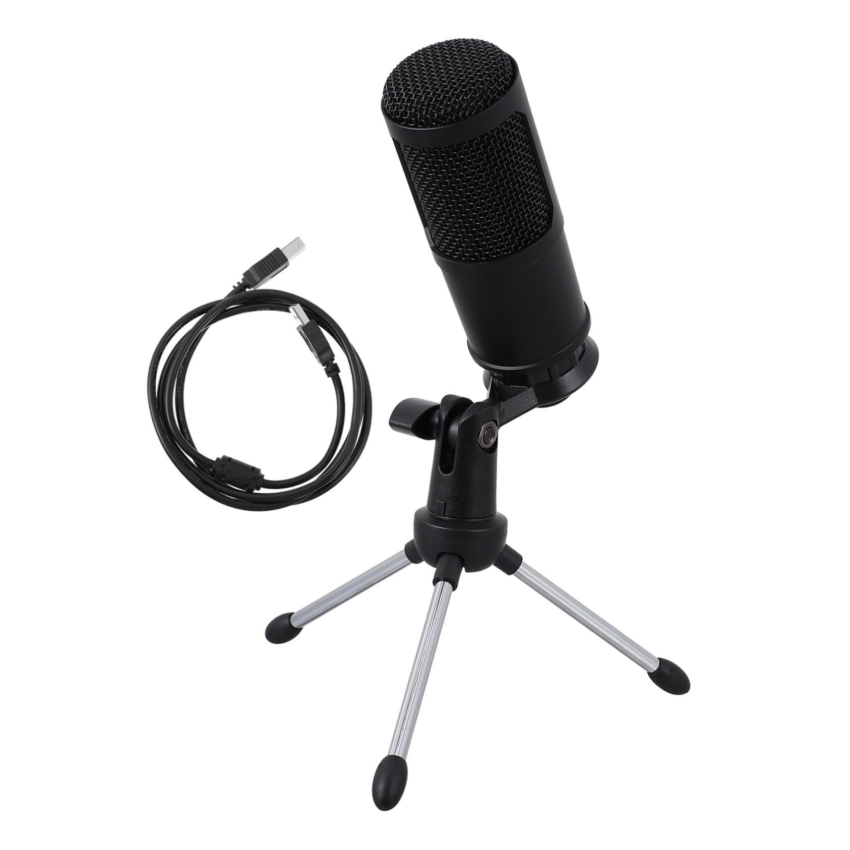 HEMOTON Microfono Condensatore Cardioide USB per Laptop Streaming e Conferenze Staffa e Controllo del Volume