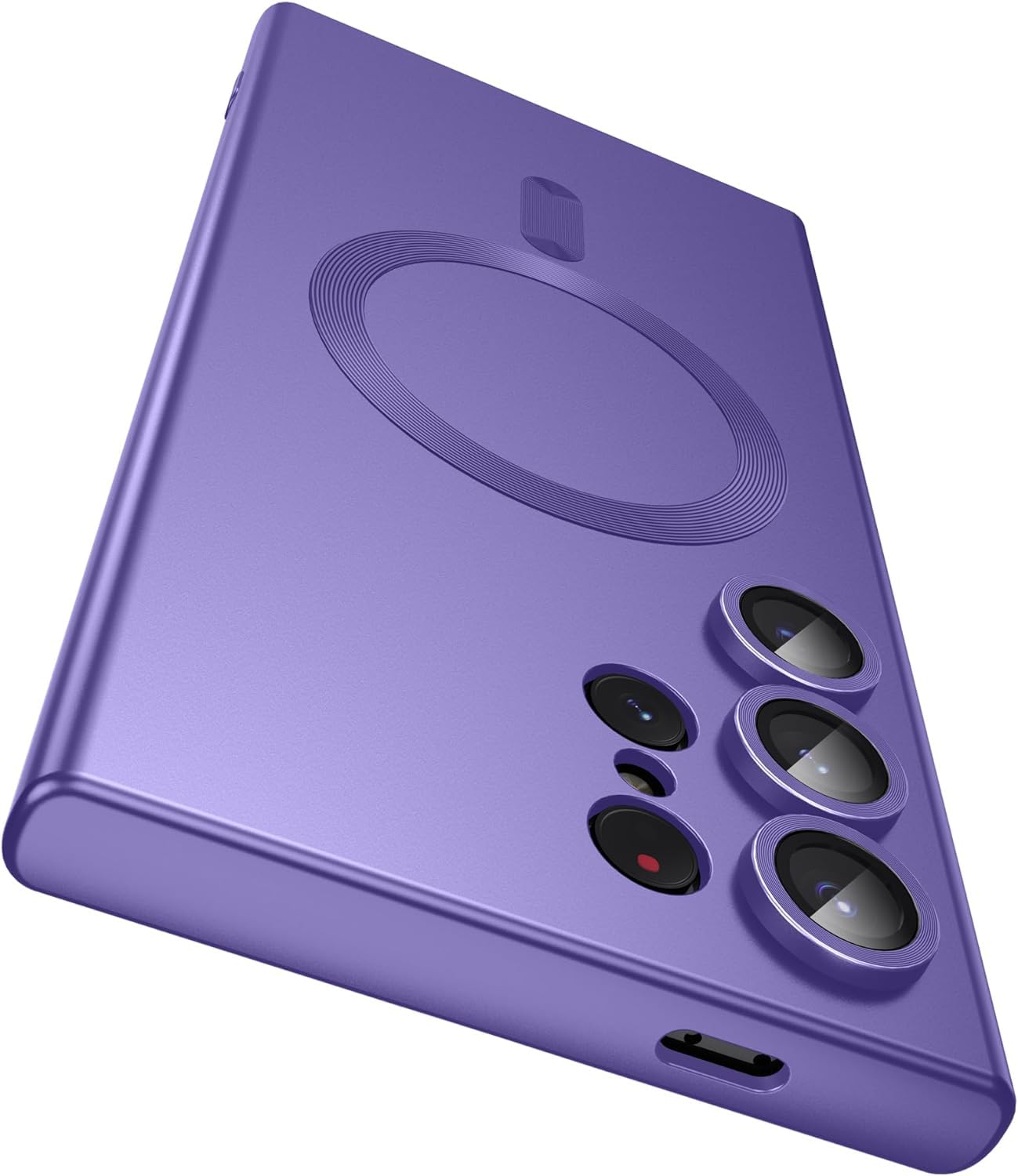 for Samsung S22 Ultra Case MagSafe, with Camera Lens Protectors [Stable Magnetic] [All Round Protection] Stylish Soft Shockproof for Samsung Galaxy S22 Ultra Case Cover 2022, Purple