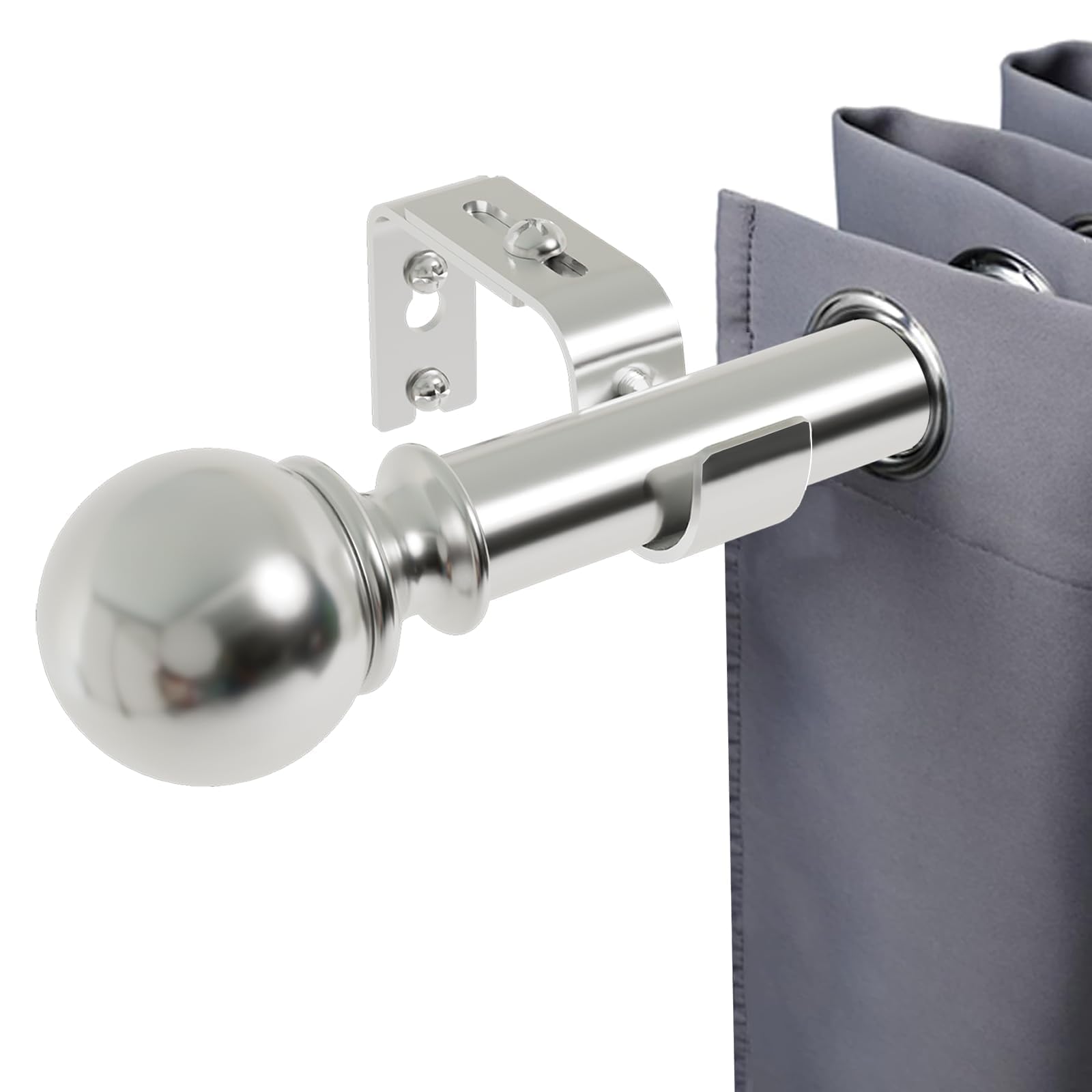 Barras Cortina Palo De Cortina Barras De Cortinas Habitación Barra Cortinas Salon Curtain Rod Barra De Cortina Con 2 Soportes Facil De Istalar Ajustable Para Salón Dormitorio 70-301 Cm