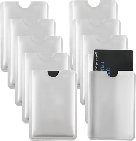 Amazon.com: Bruislard 10pcs RFID Blocking Card Holder Credit Card ...