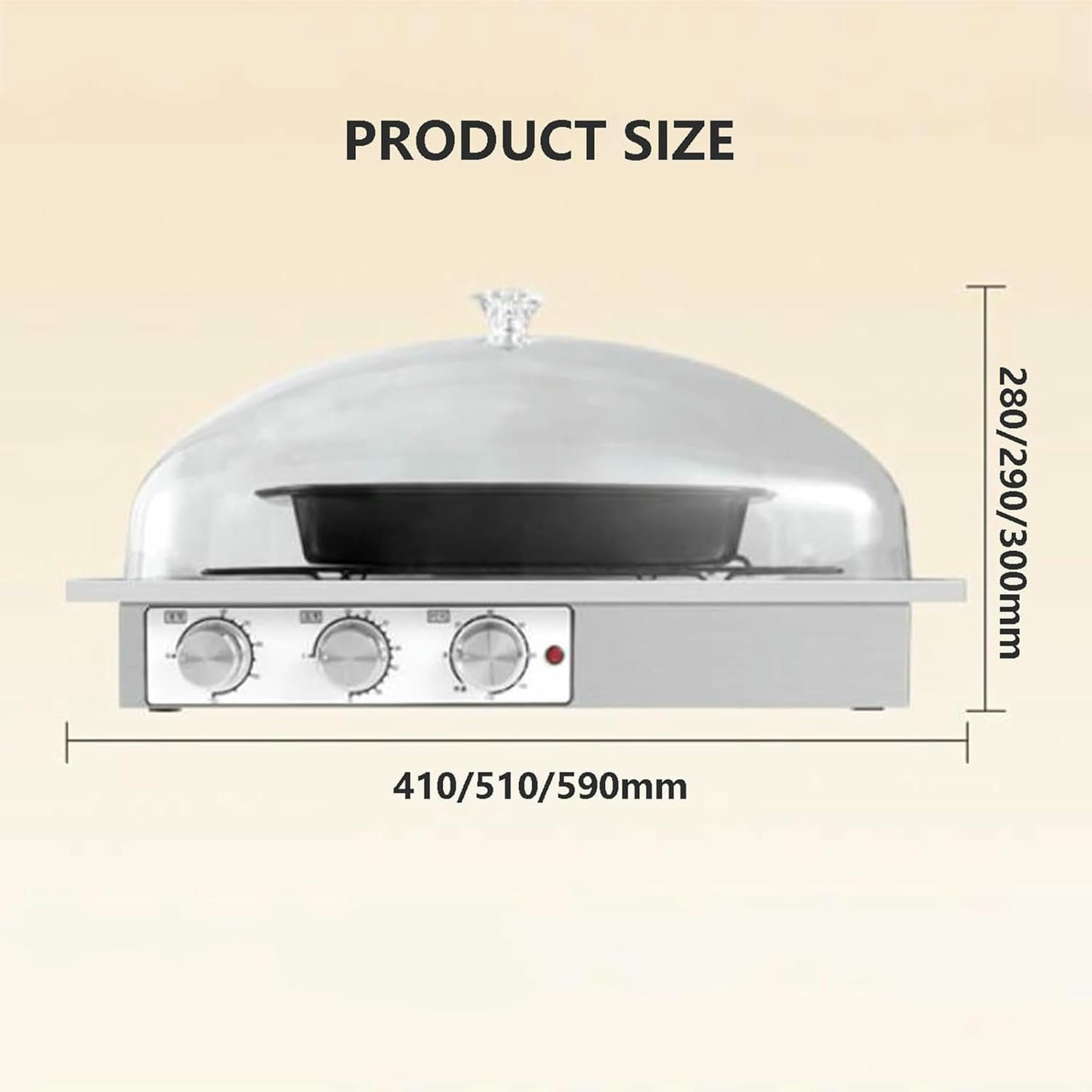 Fermentadora eléctrica con bandeja y vaso de agua para hacer pan
