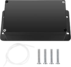 Junction Box for Electronics, IP65 Waterproof Junction Box, Wall Distribution Box, Electronic Project Box, Connection Box, with Ears (Black with Ears, 158x90x60mm)