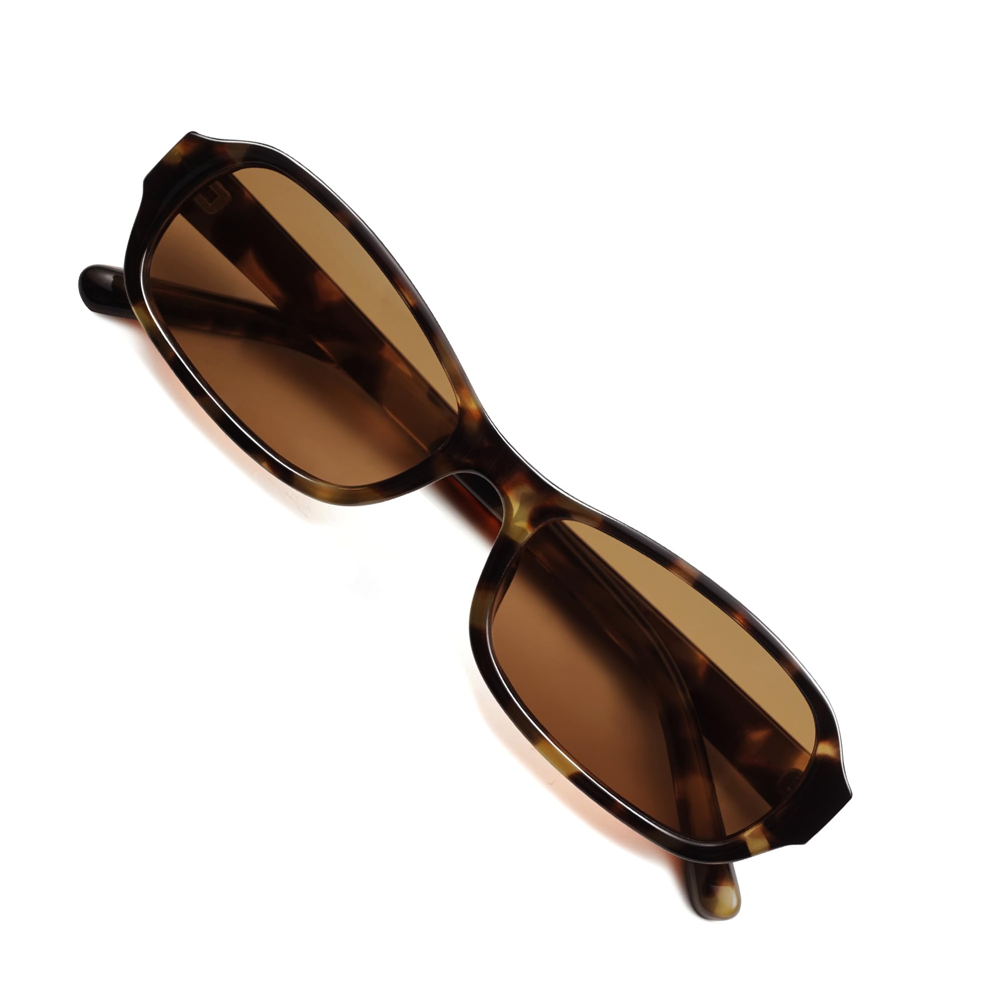 VANLINKER Retro Rectangle Polarized Sunglasses for Women Men Small 90s Style Vintage Trendy Rectangular Sun Glasses VL9806