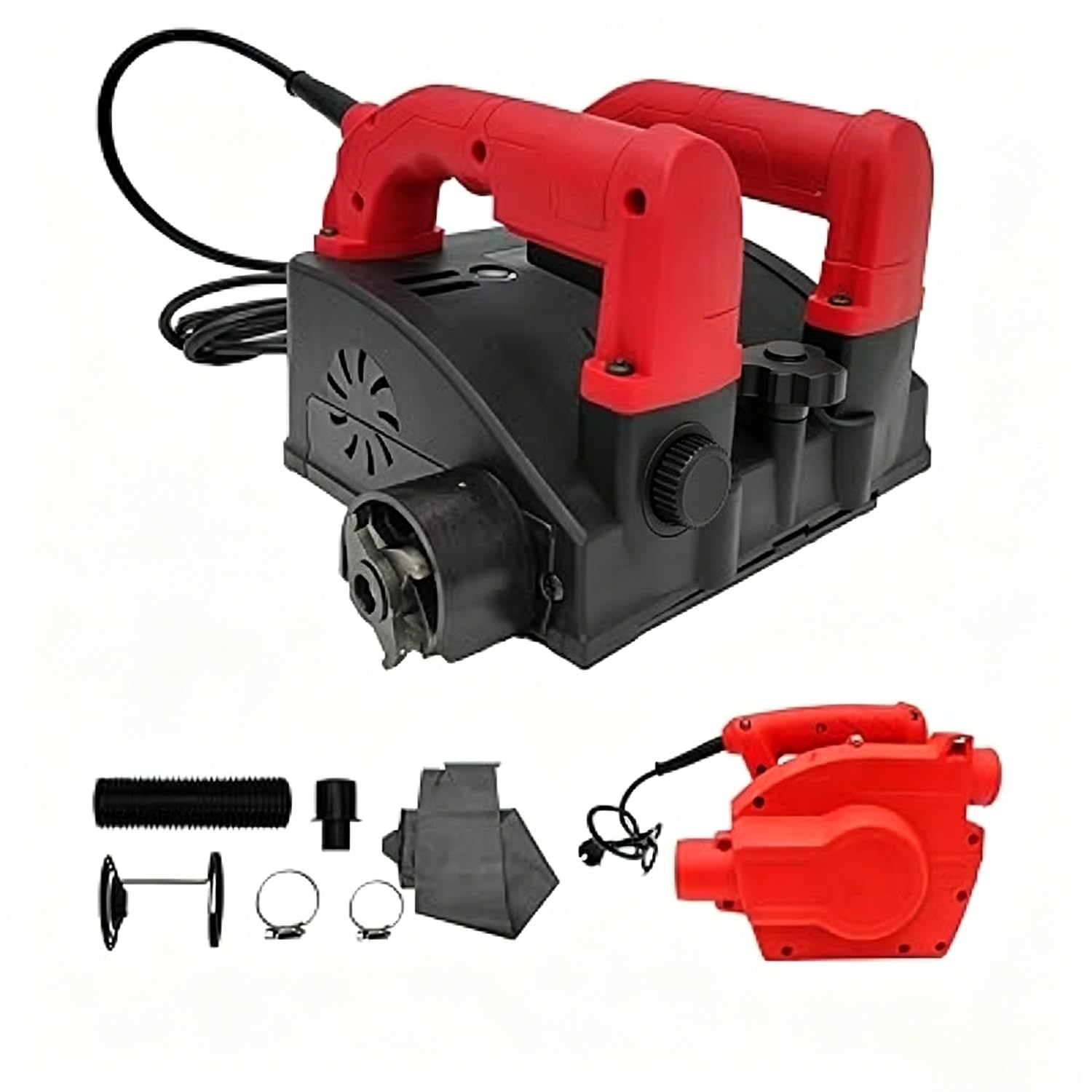 Elektryczna Strugarka Ścienna, Z Odkurzaczem Cleaner, Szpachlówka, 1000-4000 Obr./Min, Szerokość Cięcia 160 mm, Głębokość Cięcia 1-4 mm, Do Zeskrobywania Farby Lateksowej, Cienkiej Szpachli(C)