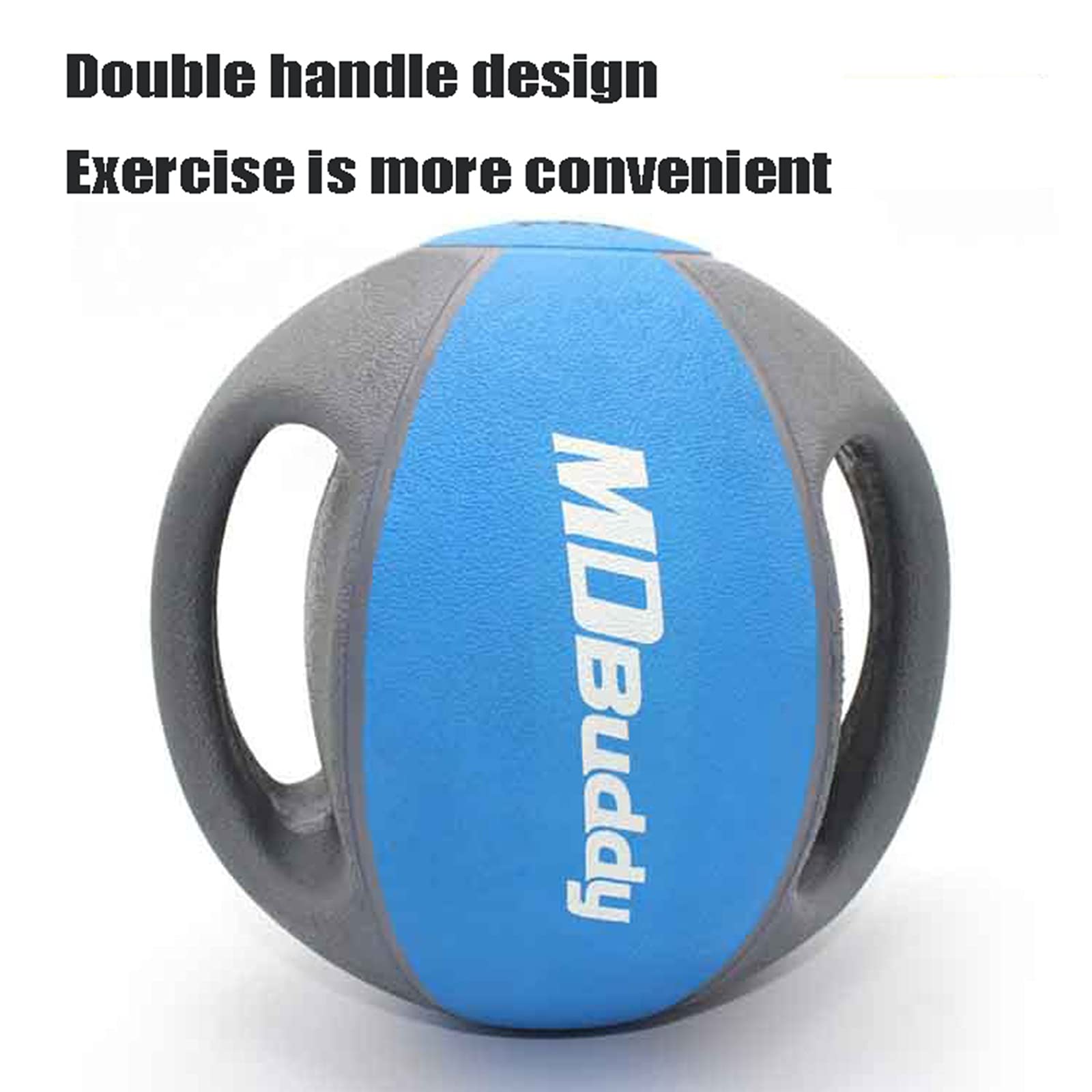 Balón Medicinal Bola De Gravedad De La Bola De La Bola De La Bola De Goma De Doble Asa, Gimnasio del Hogar Gimnasio Gimnasio Pilates Aeróbicos Fitness Ball, 3kg