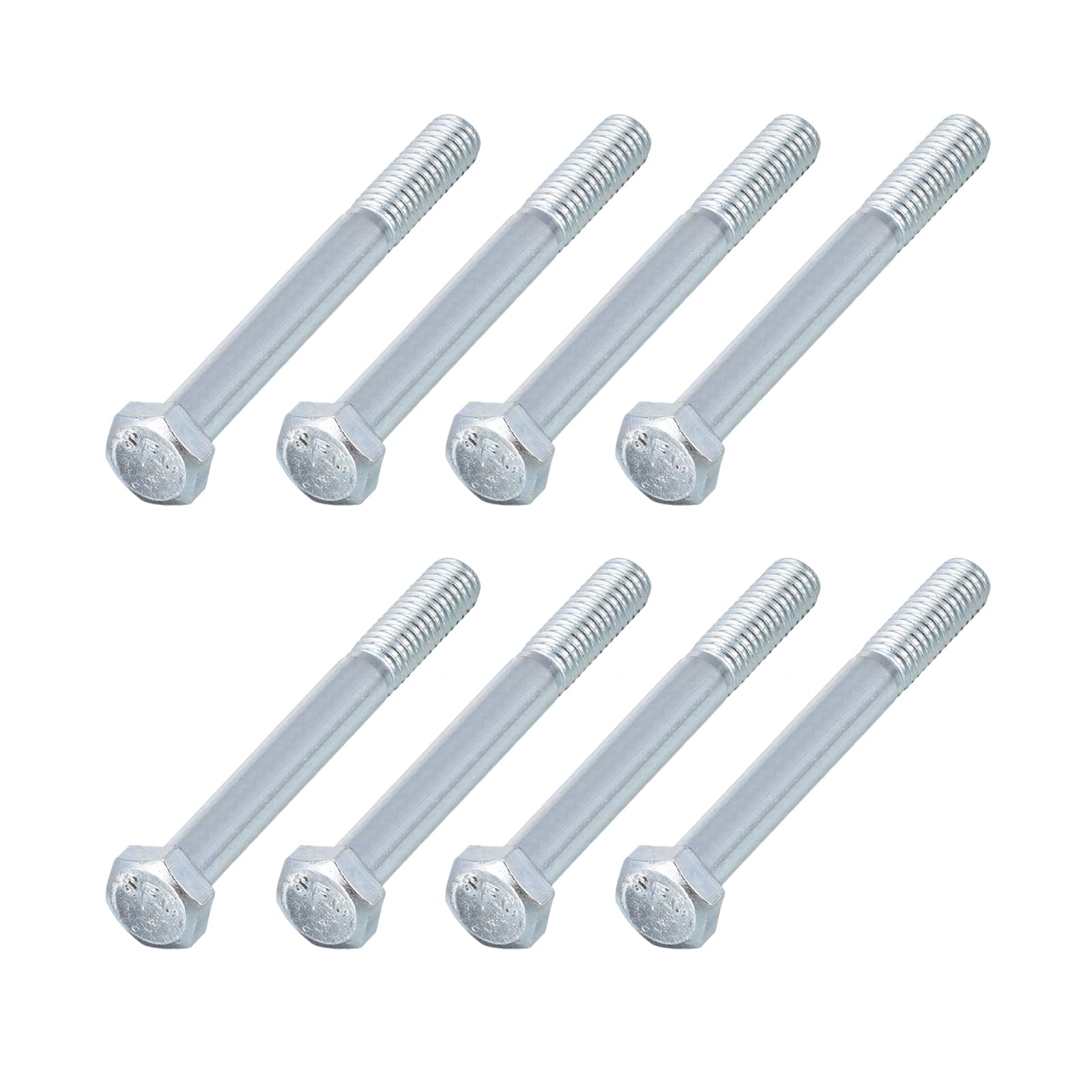 METALLIXITY Hex Bolts (5/16-24x3") 8Pcs, Grade 2 Carbon Steel Zinc Plated Partial Threaded