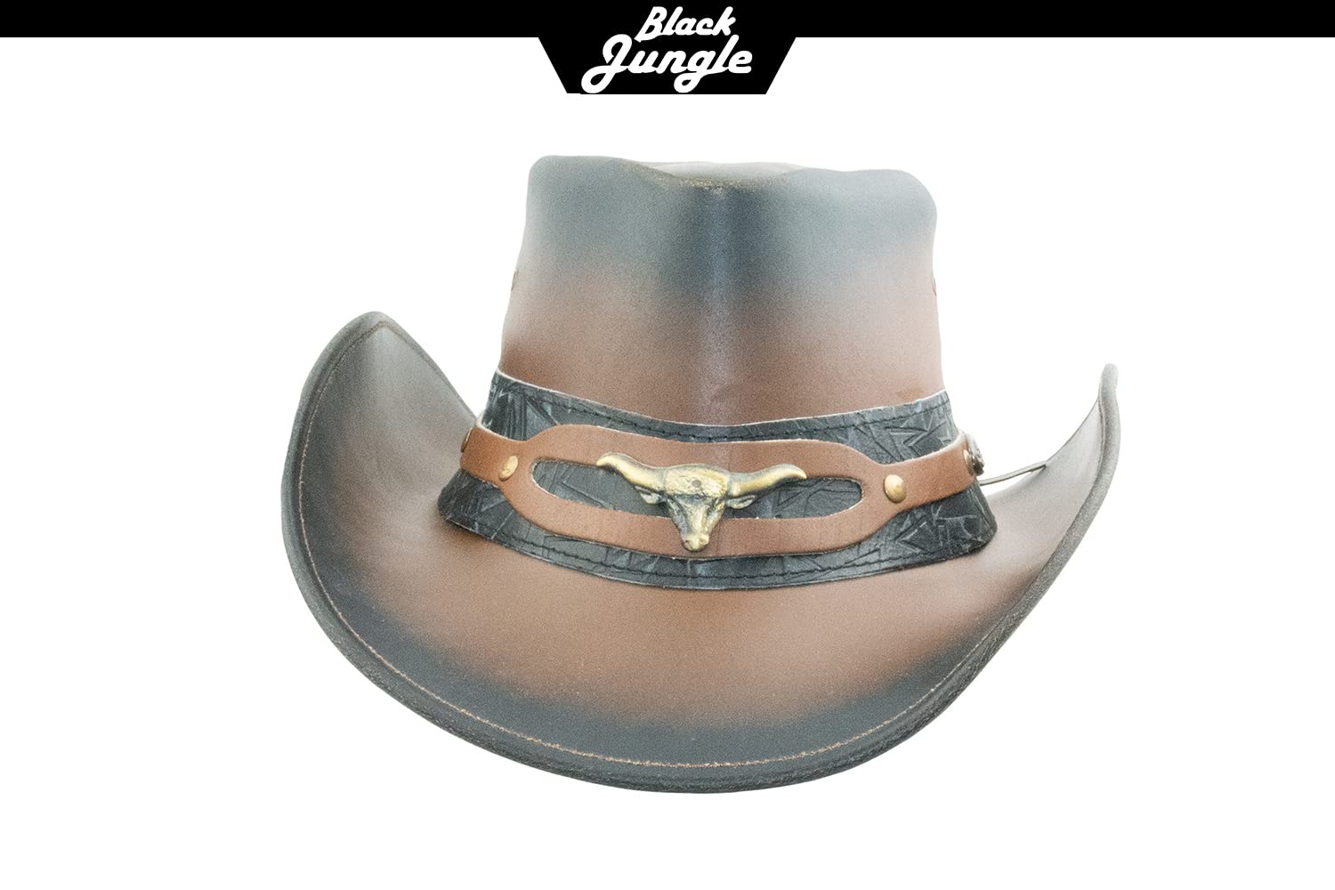 Black Jungle Ontario Outdoor Western Cappello in Pelle Australia Cowboy Cappelli in Pelle Cappello da Equitazione Unisex