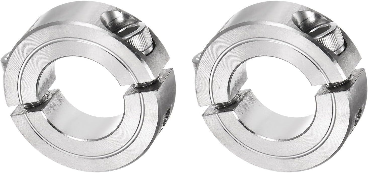 Toolparts And Accessories 2pcs Double Split Shaft Collar 7/8" Bore Two-Piece Clamping Collar 1-5/8" OD (#CN#130824-09470)