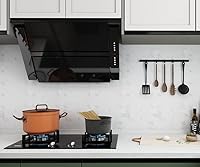 Vista 6 de Yipscazo - Salpicaduras de azulejos de acero inoxidable para pared de cocina