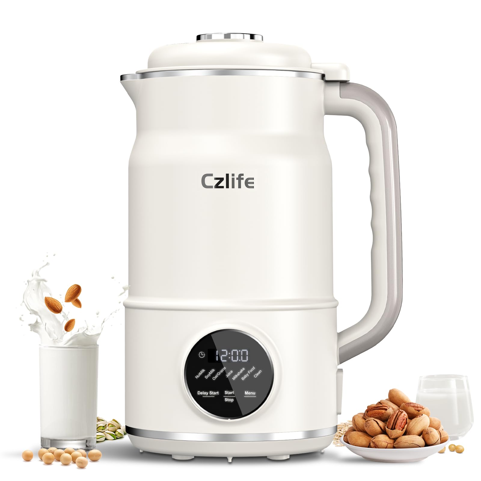 Marin　soymilk Amazon.com: Czlife N7 Nut Milk Maker, 50oz (1.5L) Automatic