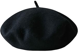 Kids Girls French Beret Hat Artist Hat Solid Warm Beanie Cap Winter Autumn