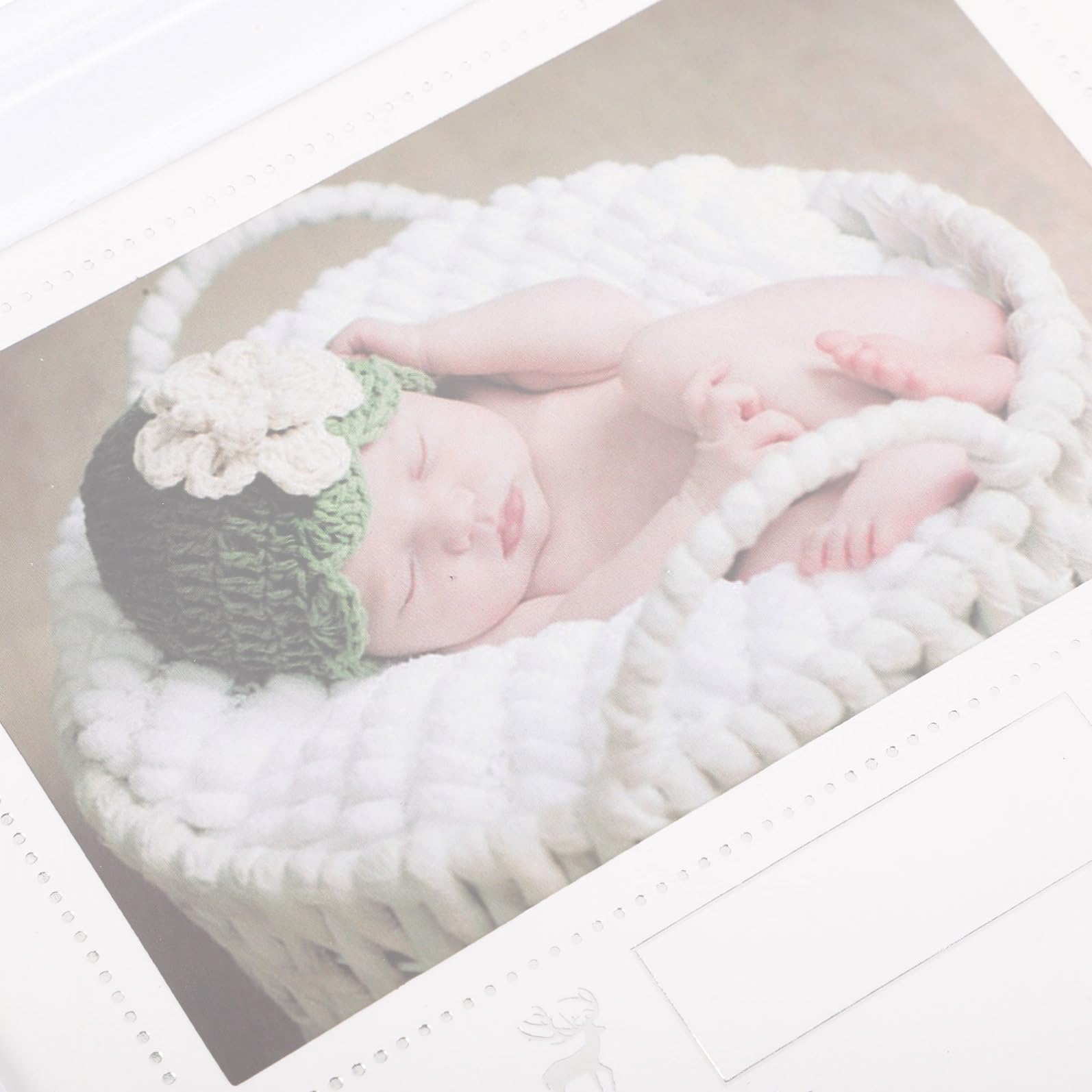 Cadre Photo Personnalisé Blanc Cadre Souvenir Naissance pour Mains et Décoration Maison et Naissance