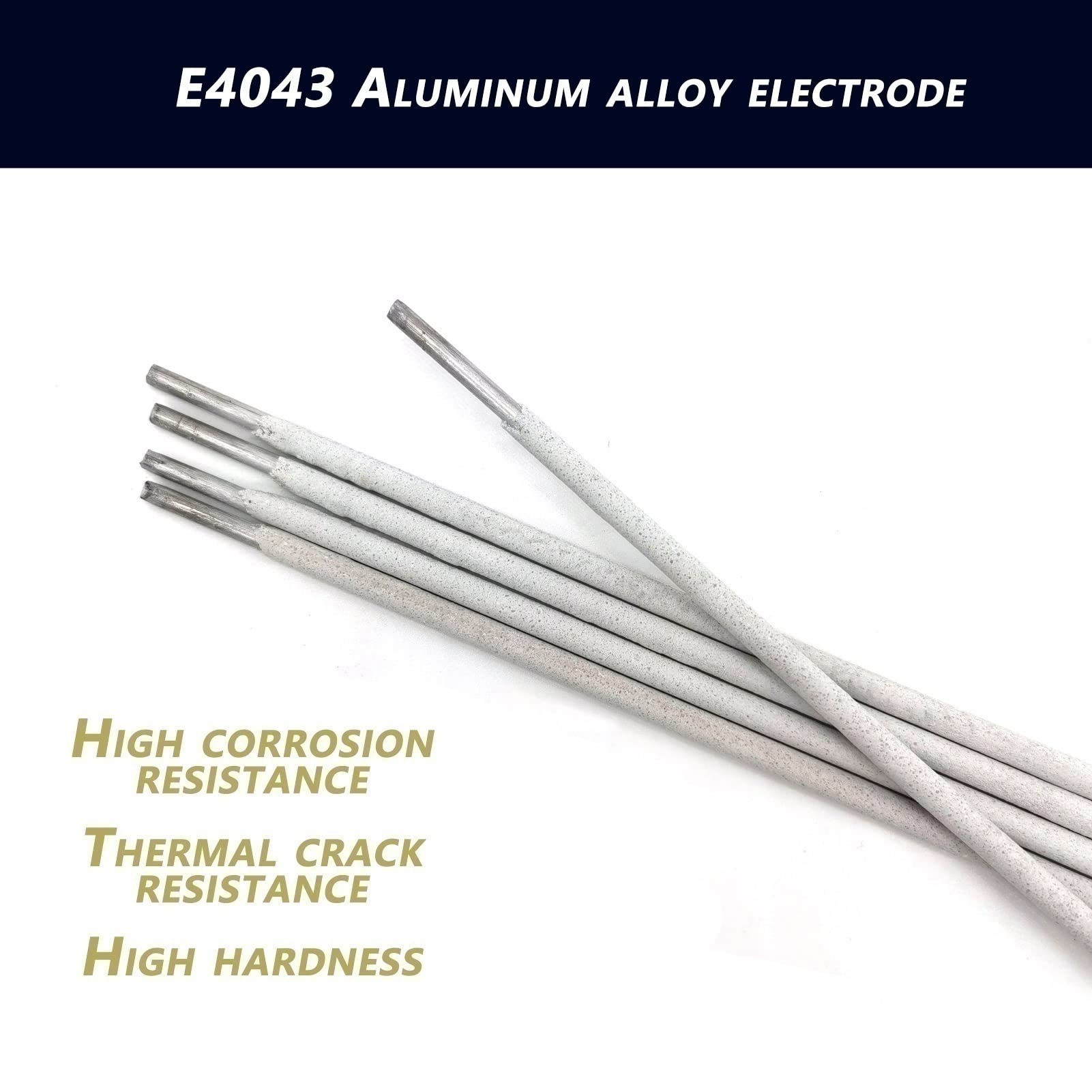 5/10pcs Aluminio 4043 Varillas de soldadura Electrodos, Varillas de soldadura resistentes a grietas, Suministros de soldadura Tig de aluminio, Varilla de soldadura para reparación de tanques de agua