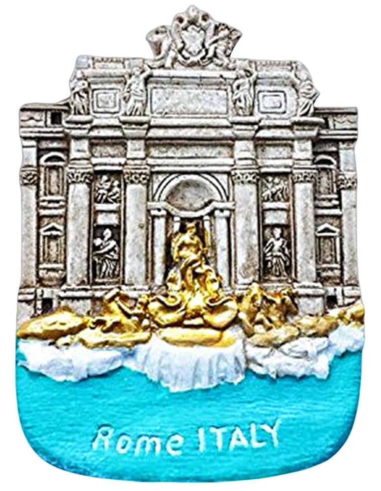 Muyu Magnet 22 3D Fontana Di Trevi Rome Italy Souvenir Fridge Magnet,Home & Kitchen Decoration Craft,Fontana Di Trevi Rome Italy Refrigerator Magnet