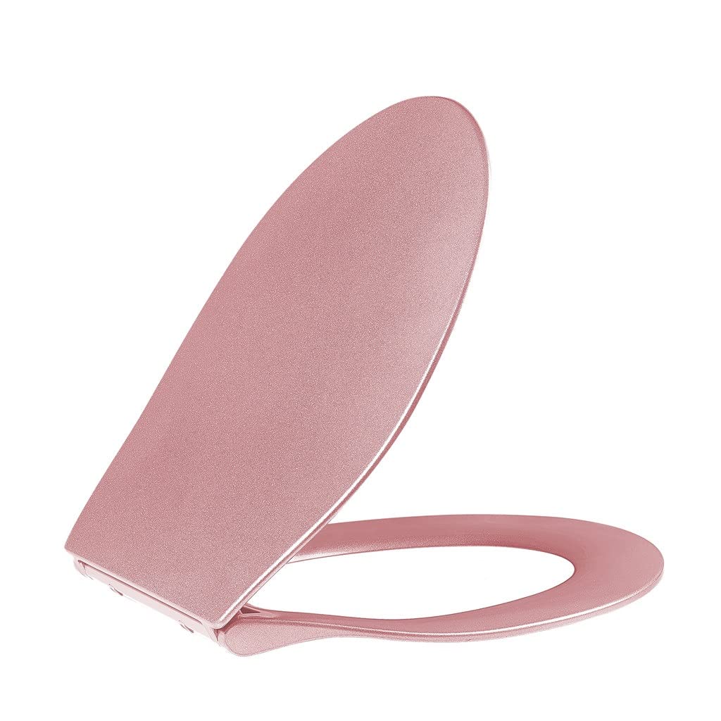 Ldhsjh As Shown Easy-Clean, Quiet-Close Toilet Seat, Universal Fit, Adjustable, Lightweight, Durable, Portable, User-Friendly, Compact, Slow, Push, Button