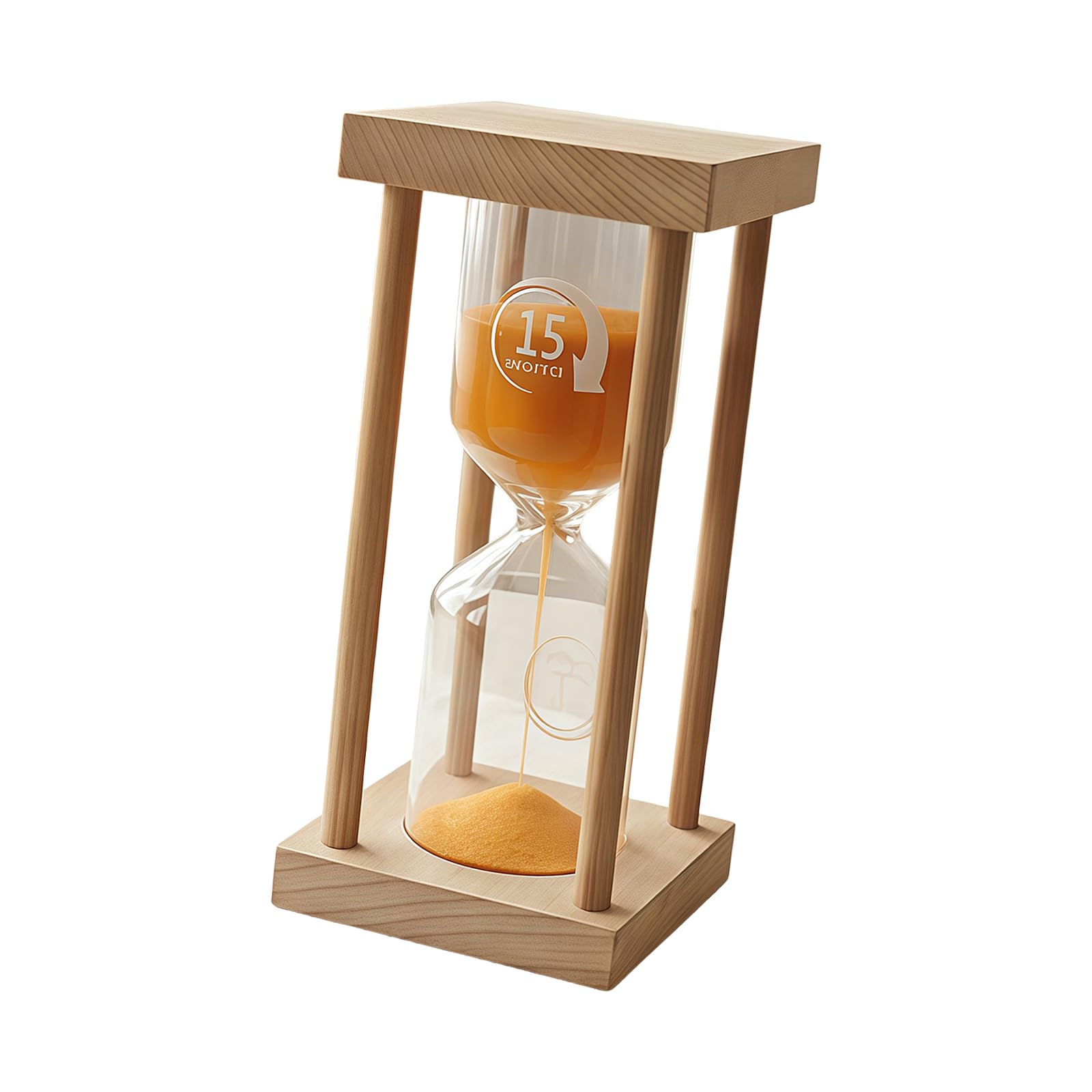Nucelit Wooden Sandglasses with Soft Glowing Technology to Track Time in Low Light Glowing Wood Timbers