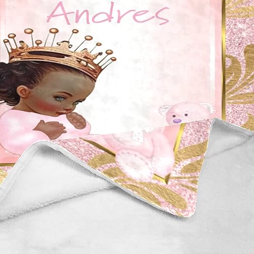 Miniatura 10 de Manta personalizada de lobo de animales con nombre, manta de forro polar personalizada para niños y niñas, tapiz de cumpleaños de 30 x 40 pulgadas