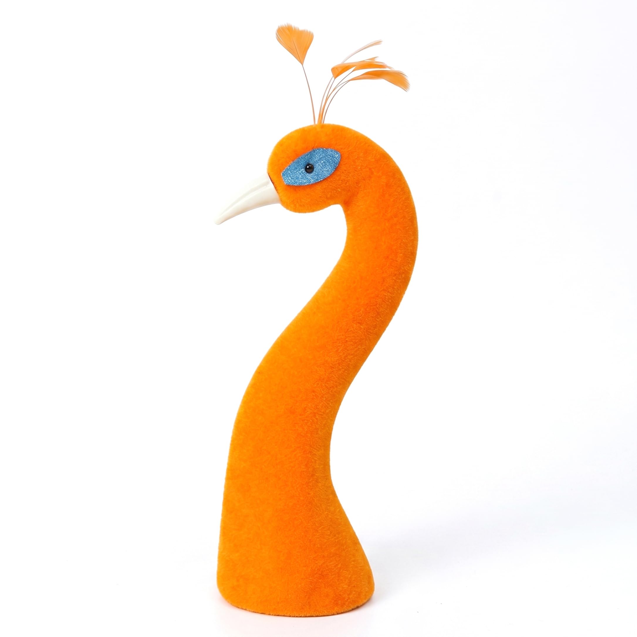 Tête de mannequin de paon, figurine décorative élégante pour centre de table raffiné