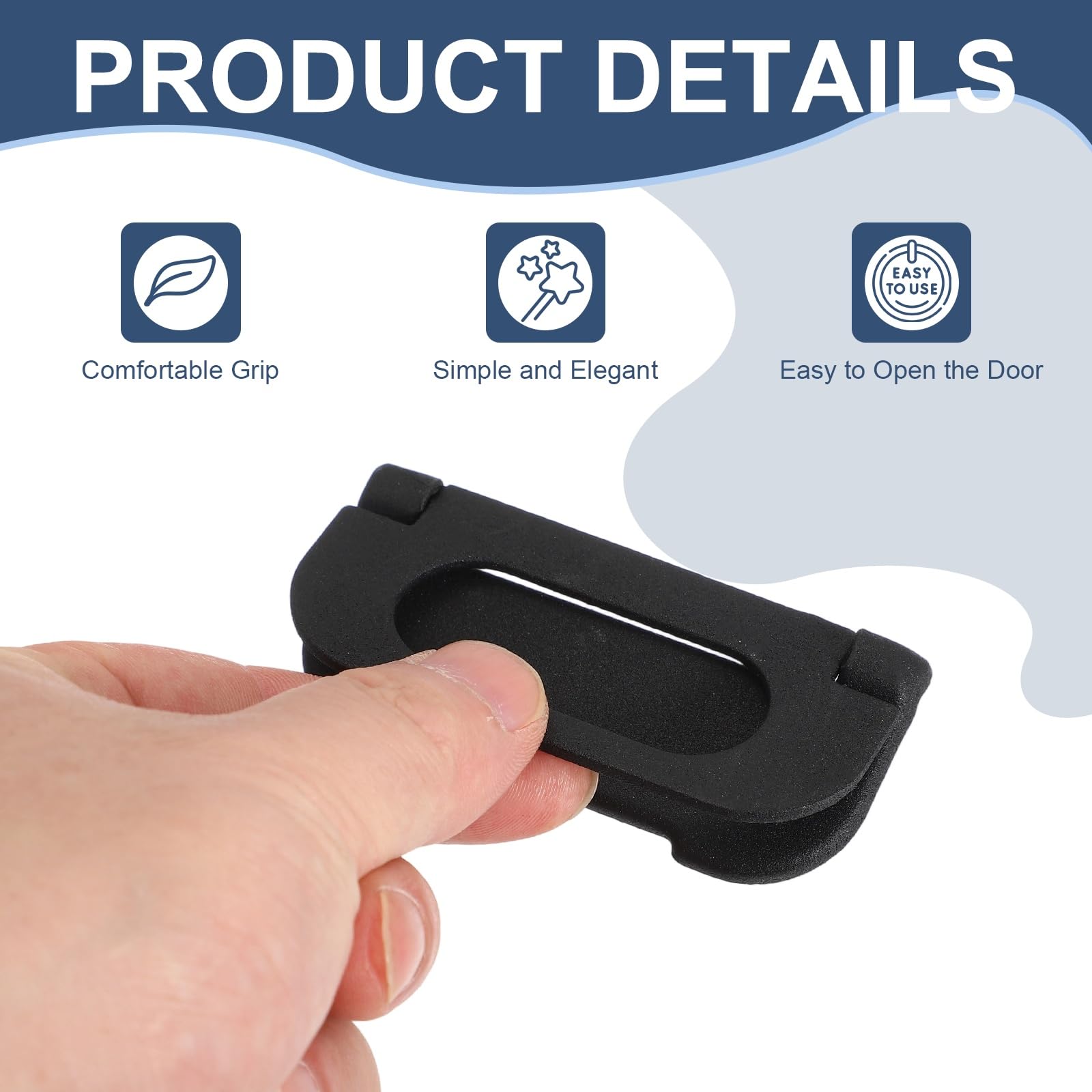 PATIKIL Recessed Pull Door Handle - Image 3