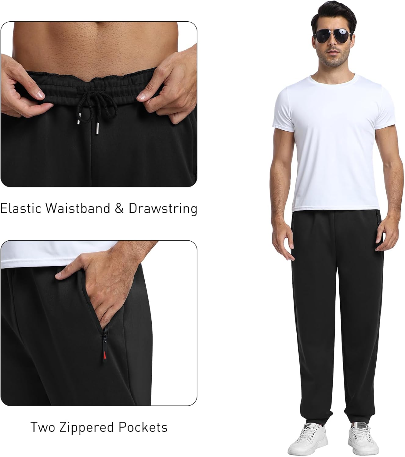 Men's Sweatpants Athletic Pants with Pockets,Jogger for Men - Image 4