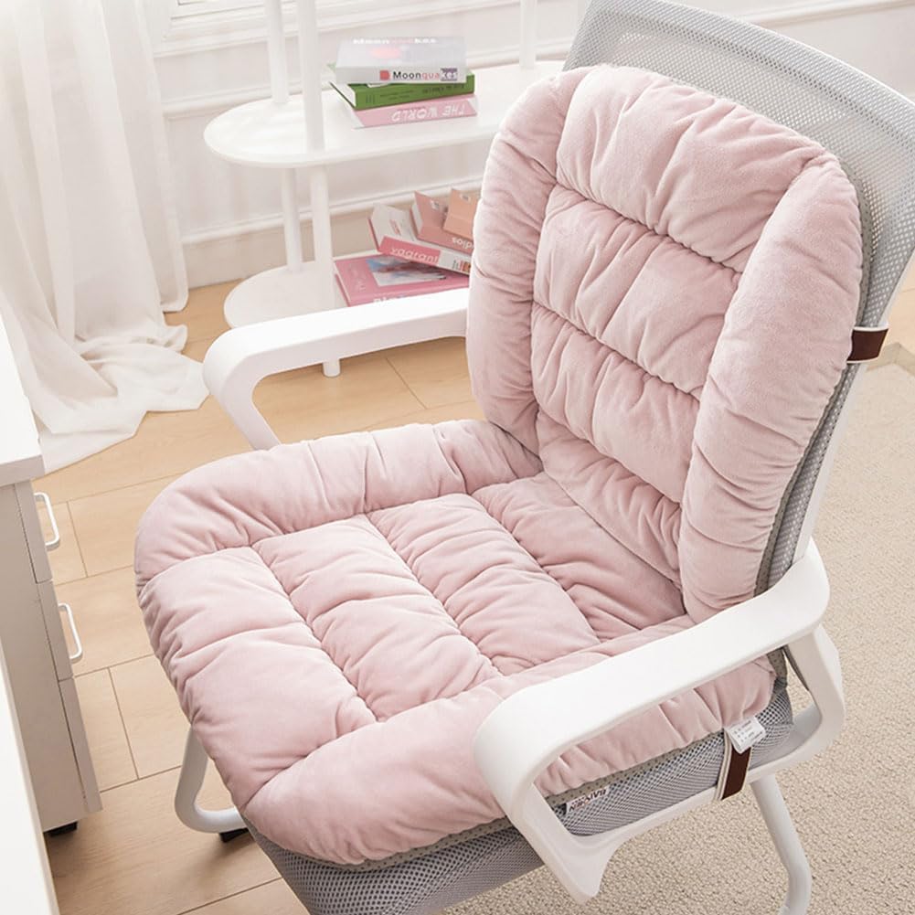Desk Chair Cushion Office Chair Cushions with Removable Cover Soft Seat Pad Dorm Seat Pad with Back Support Rocking Chair Cushions,90×50cm