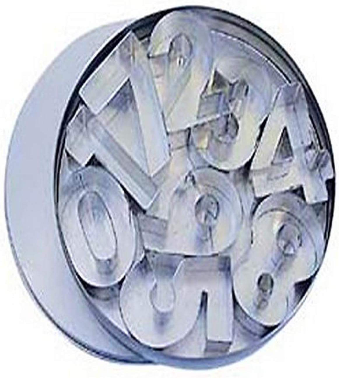 R&M International Numbers 2.5" Cookie Cutters, 9-Piece Set in Storage Tin