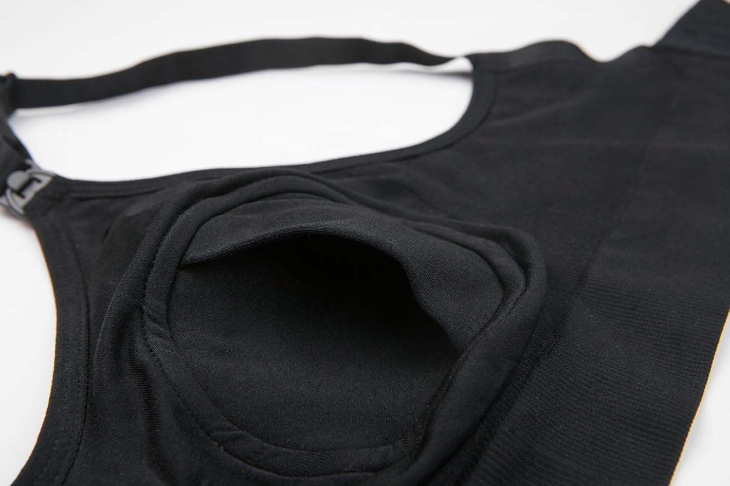 Hands Free Pumping and Nursing Maternity Bra, Comfortable All-Day Pumping Bra, Adjustable Maternity Nursing Bra Black