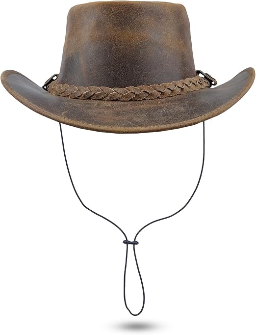 Cappello Da Cowboy Australiano Occidentale In Vera Pelle - Foto 2