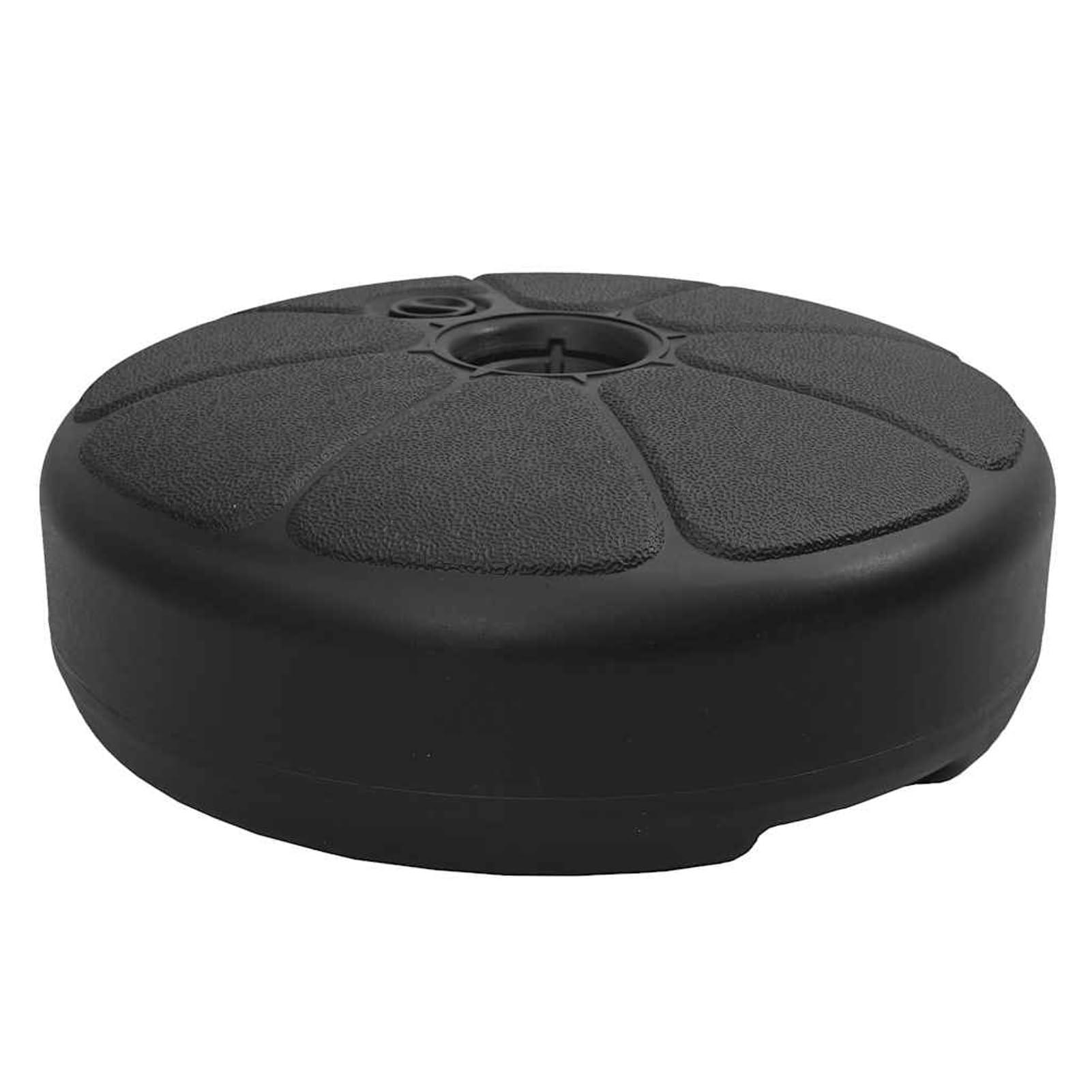 Base de parasol de 15 L – Remplissage d'eau ou de sable facile à remplir et à vider – Poignée intégrée pour plus de stabilité – Idéal pour une utilisation en extérieur, terrasse, pelouse, plage