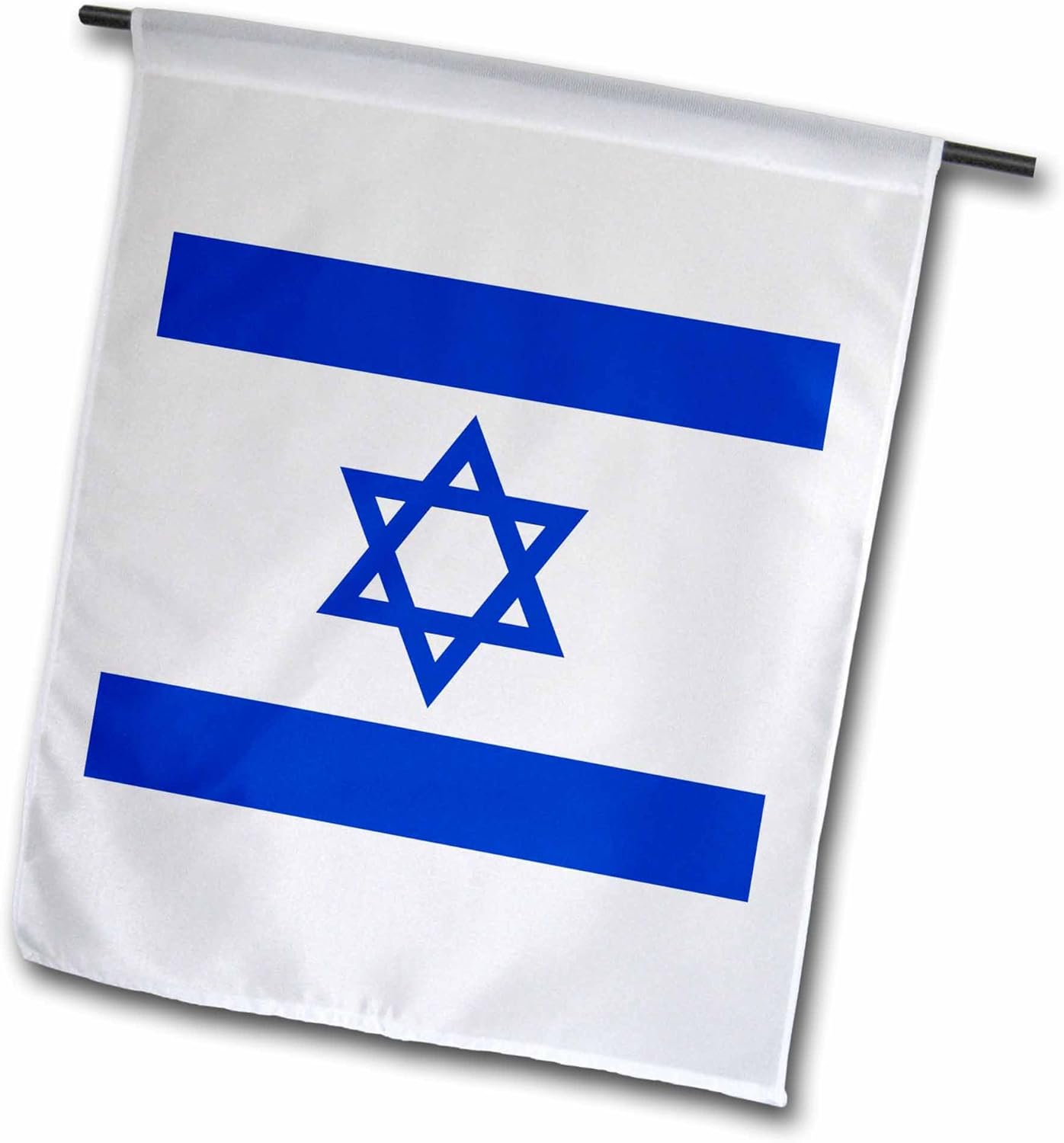 3dRose fl_151420_1 Israeli Flag, Blue and White with Magen David Star Jewish State of Israel Judaism Zionism Garden Flag, 12 by 18-Inch