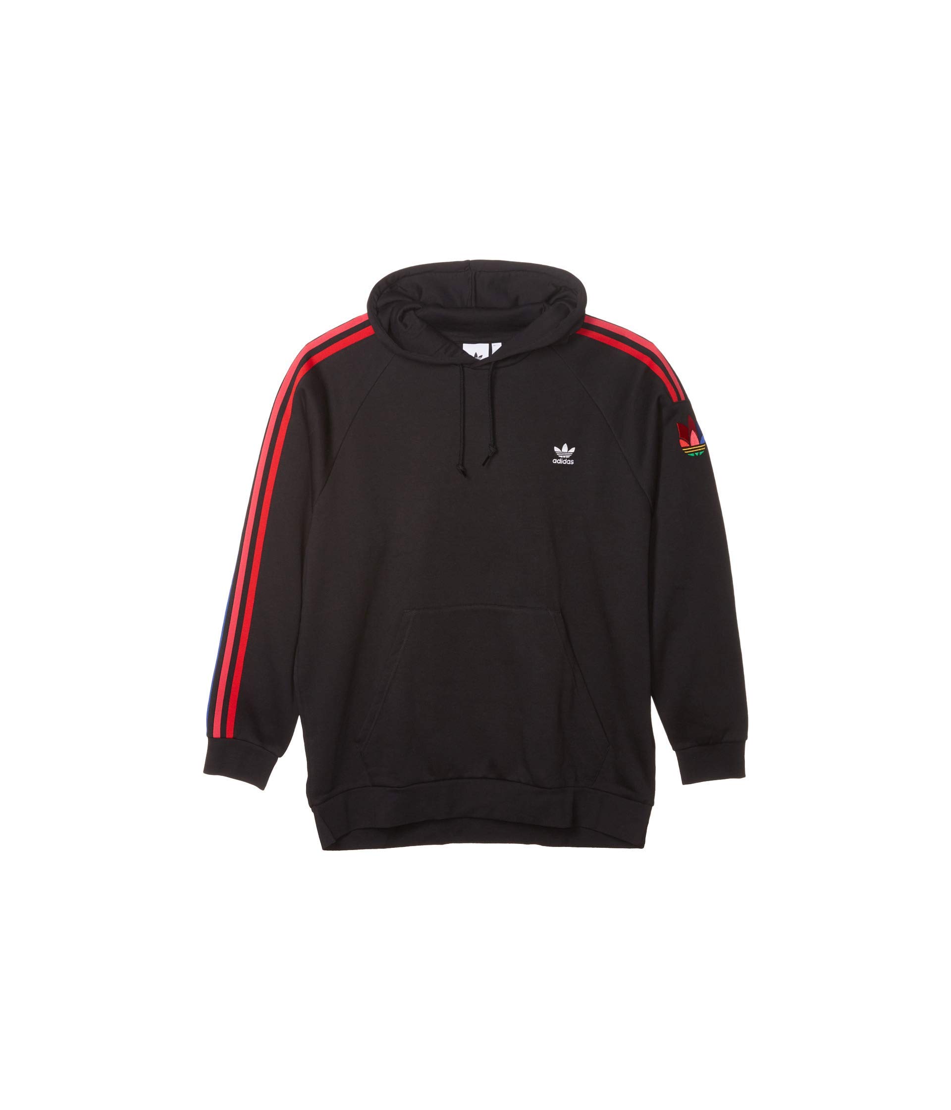 Adidas Originals Mens 3d Trefoil Stripes Hooded Sweatshirt
