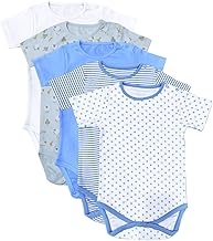 Unisex Bodysuits Shortsleeved Comfortable Soft 100% Cotton Vests for 0 to 24 Months Baby Boys and Girls