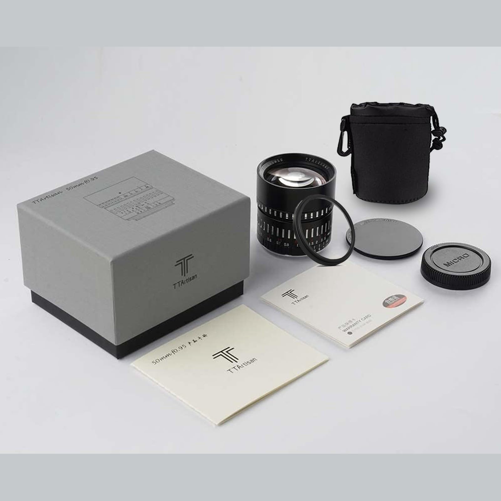TTArtisan 50mm F0.95 E Montagem Lente retrato APS-C fixa manual