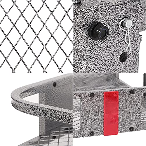 Titimo 60"X21"X6" Folding Hitch Mount Cargo Carrier - Luggage Basket Rack Fits 2" Receiver - Rear Cargo Rack For Suv, Truck, Car(Includes Cargo Net, Ratchet Straps, Waterproof Cover) - 550Lb Capacity #TOP2