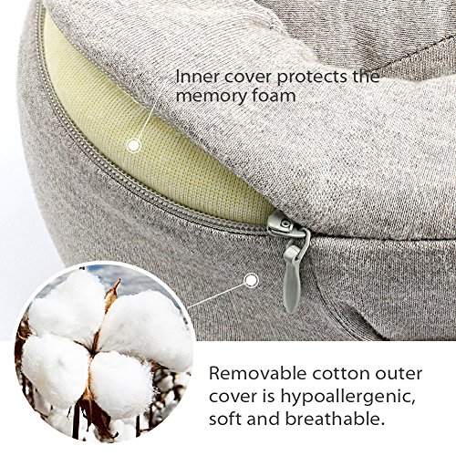 Little Tree, Cuscino da viaggio grigio Grau