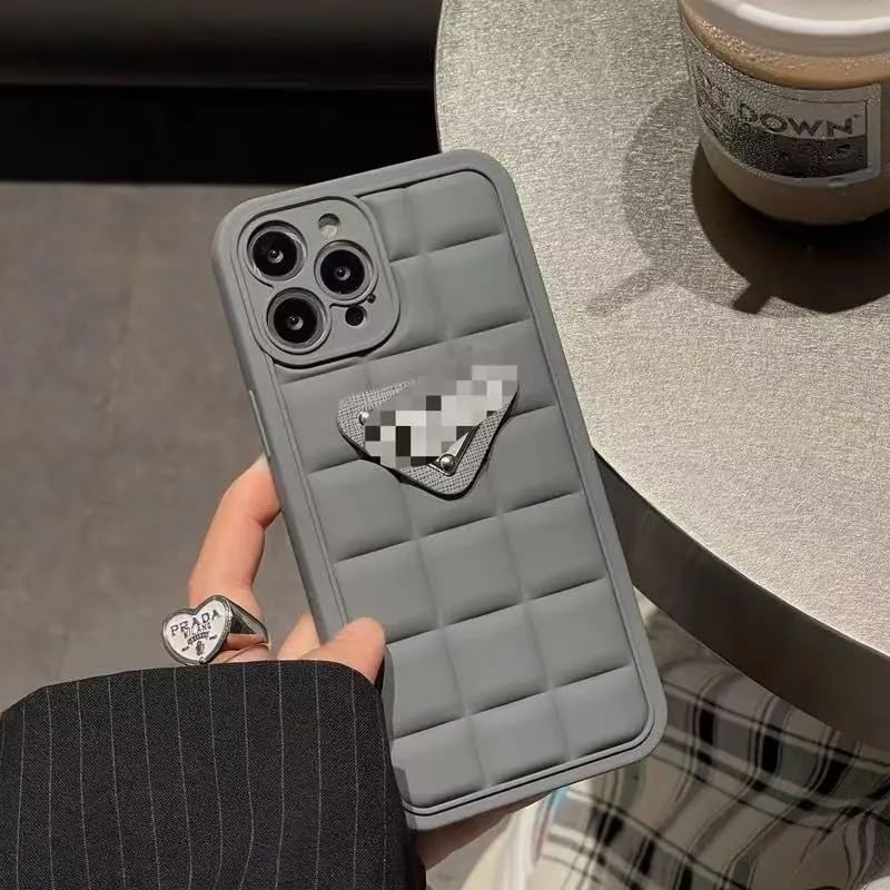 Image of BWOGUE Cool Puffer Case for iPhone 14 Pro,Full Body Protection Phone Cover /Case for iPhone 14pro, Shockproof Protective Silicone Cover for iPhone 14 pro Cover -iPhone 14 Pro Max, Gray