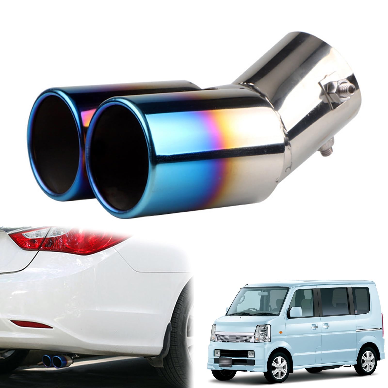 Amazon | マフラー カッター 2本出し スズキ エブリイ/エブリイワゴン