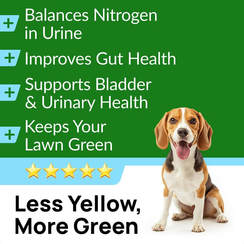 Image of PAWFECTCHEW Dog Pee Grass Chews - Grass Treatment for Pet Urine - Neutralizer for Green Grass Burn Urine Spots - Green Lawn Chews for Dogs with Probiotics - Made in USA (120Ct)