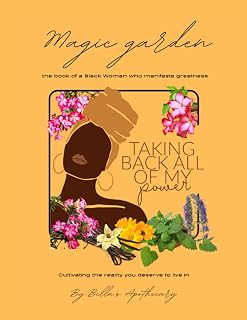 Magic Garden- Self-care & 369 Method Daily Manifestation Journal - Complete with writing prompts & self care guide - Law of Attraction & Self-care workbook -Perfect gift for Family & Friends!!