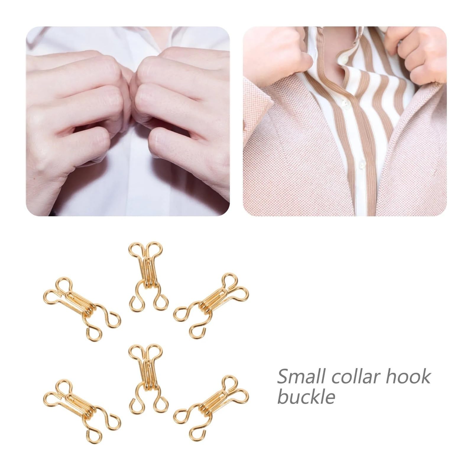 Cierre de gancho y ojo con clip invisible 40 piezas Para Hogar | Coser cierres a presión for pantalones, faldas, ropa interior, fijación de ropa, costura