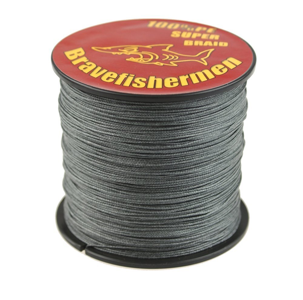GRAY 1000m super strong PE braided fishing line 10LB to100LB (30LB)